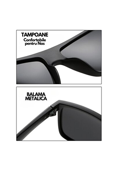 Hipolar Polarized Sunglasses, ®, Class 3, Black Lens HD16, UV400, with Shockproof Case