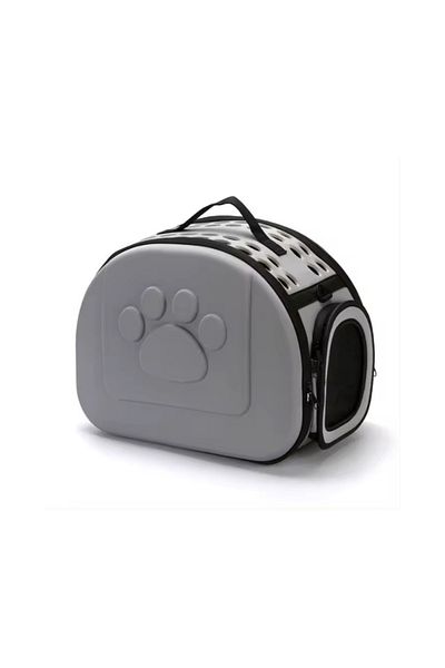 OEM Geantă din silicon pentru transportul animalelor de companie de talie mică/medie, gri