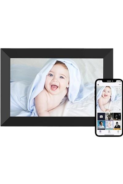 MAttiRON Ramă foto digitală WiFi®, 10,1 inci, stocare 32 GB, ecran tactil IPS HD