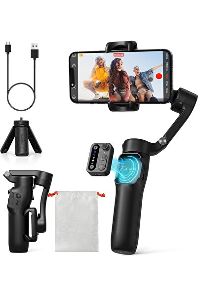 Hohem مثبت iSteady X3 SE ثلاثي المحاور للآيفون مع جهاز تحكم عن بعد قابل للفصل للتدوين بالفيديو