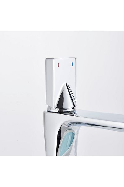 CasaVie StilVoll slim washbasin mixer, countertop mounted, silver chrome, code 1373