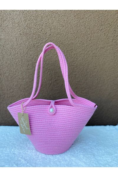 ELÇİÇEK HOME Straw Bag, Arm Bag, Beach Bag (Miniboy)