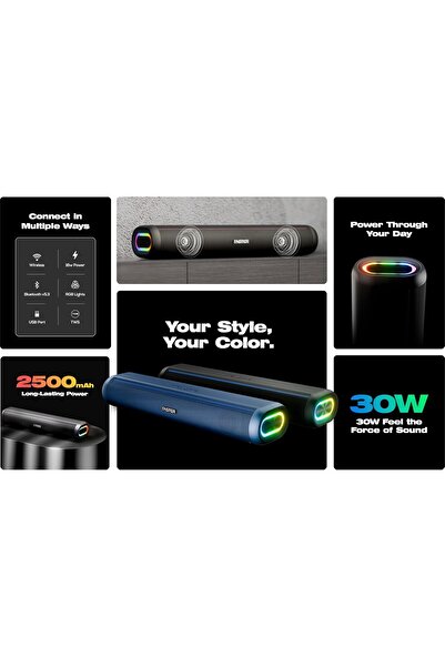 Faster Nexon Z30 Portable 30W Bluetooth Soundbar - Wireless Speaker for PC, Laptop, TV, Smartphone,