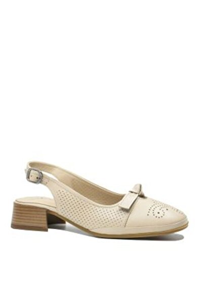 Anna Viotti brown genuine leather cut-out shoes