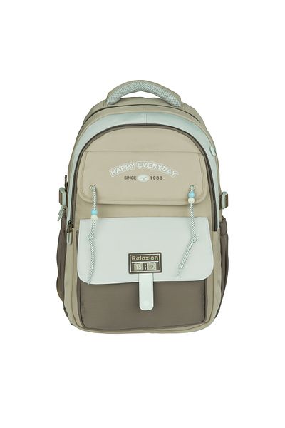 Relaxion New Season, Pen Holder, Gray-Brown Imported Premium School Backpack (1515)