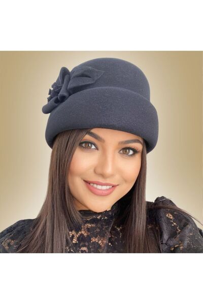 Confortino Luxury women's felt toca hat - ONE size, ADJUSTABLE