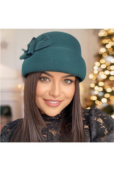Confortino Luxury women's felt toca hat - ONE size, ADJUSTABLE