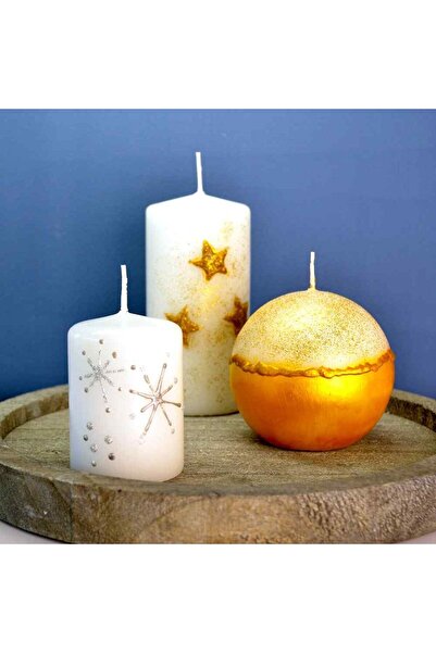 Viva Decor Creative set 4 x gold + silver wax for candle decoration, VIVA DECOR, 4x28 ml