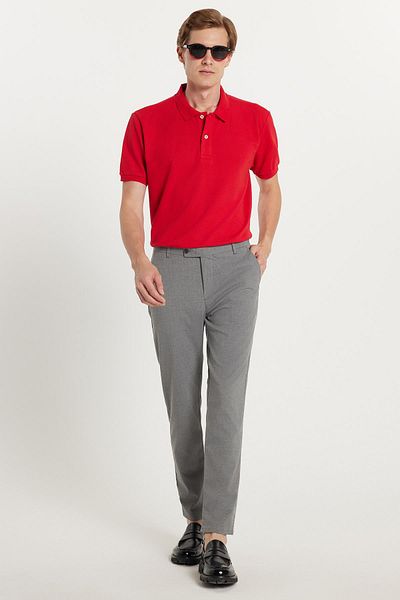 Tudors Men's Slim Fit Slim Fit Chino Side Pocket Cotton Dark Gray Trousers