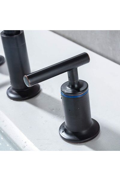 CasaVie Basin mixer with two handles, black, code 1314