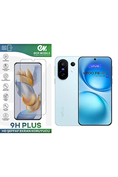 Ecr Mobile Vivo X200 FE Ekran Koruyucu 9H Esnek Nano Cam Tam Uyumlu Şeffaf
