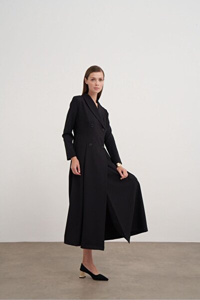 Line By Touches pile detaylı elbise