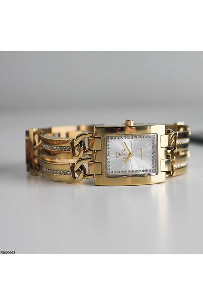 Fiesta ساعة يد نسائية بسوار فولاذي FS600968
