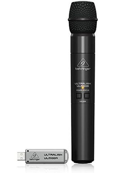 Behringer ميكروفون لاسلكي رقمي عالي الأداء ULTRALINK ULM100USB بتردد 2.4 جيجاهرتز مع منفذ USB