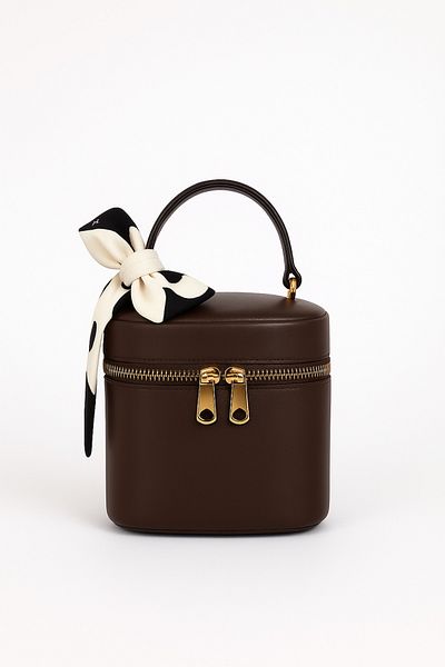 NOTHING Women's Coffee Box Cross Strap Hand and Shoulder Bag Reborn