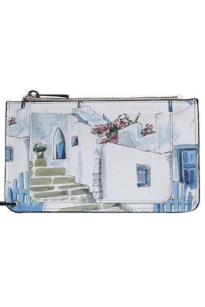 Dogo Women's White Wallet - Paperflower Design