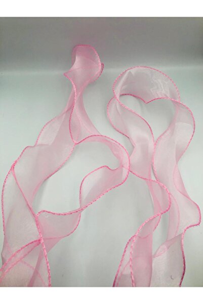 DUCK HOBY Fırfırlı Tül Organze Kurdele 2 Mt (7cm x 2mt), Çiçek Malzemesi, Gel...