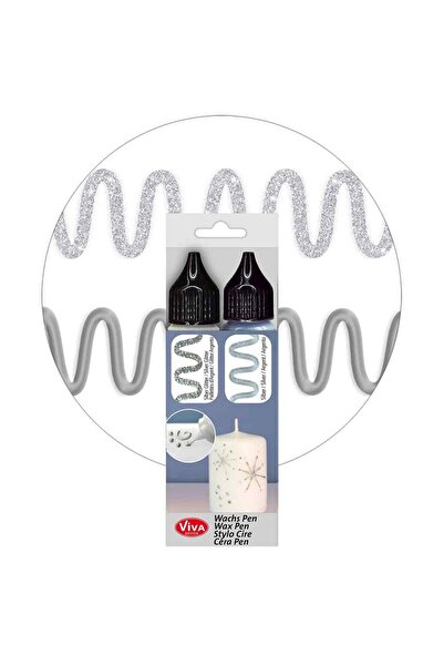 Viva Decor Creative set 2 x silver wax for candle decoration, VIVA DECOR, 2x28 ml