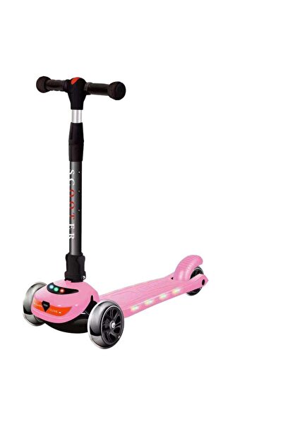 rexa سكوتر ركل للأطفال بثلاث عجلات مع أضواء LED