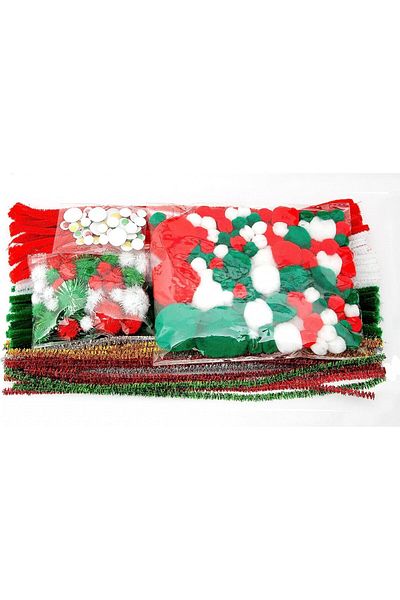 edukit Trusă de lucru pentru Crăciun, textil/plastic, multicoloră, 312 piese