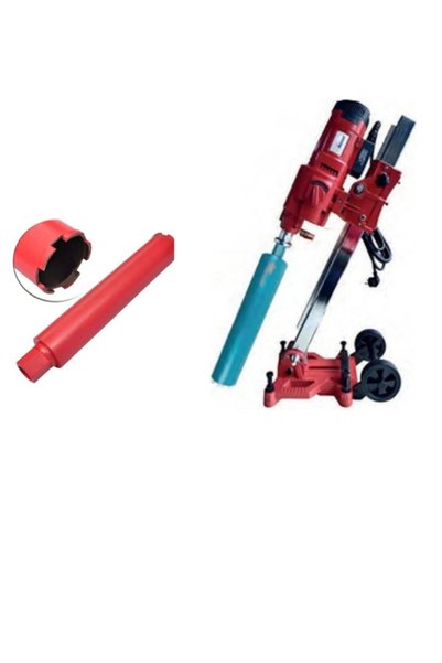 Mercure Mc-7550-A Açılı Sehbalı Karot Makinası+Akdeniz Karot Ucu 60*552 Mm