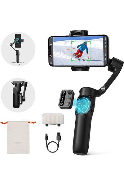 Hohem iSteady X3 3-axis Palm Foldable Smartphone Gimbal Stabilizer for iPhone with Extendable Rod