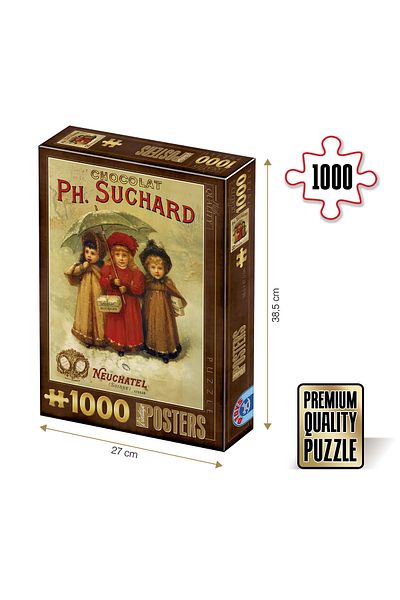 D-Toys Puzzle Chocolat Ph. Suchard - Adult puzzle 1000 pieces - Vintage Posters