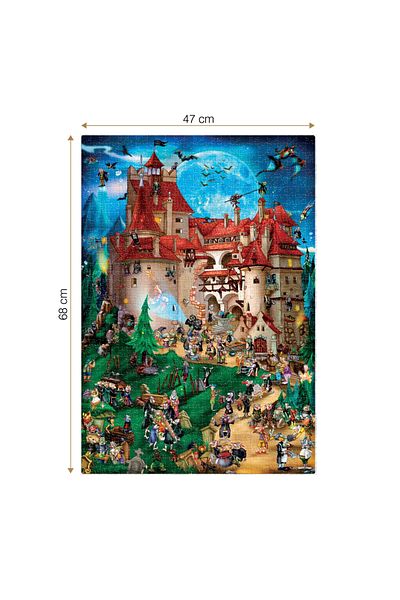 D-Toys Dracula Puzzle - Adult Puzzle 1000 Pieces - Cartoon Collection