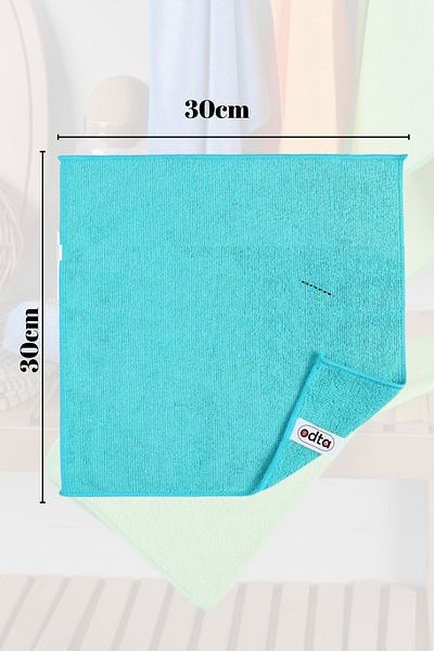 ODTA Microfiber Cloth Cleaning Auto Car Wash - Multi-Purpose Cloth Set of 12