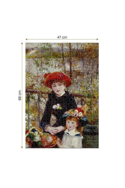 D-Toys Pierre-Auguste Renoir Puzzle - Adult Puzzle 1000 Pieces - Two Sisters (On the Terrace)