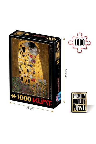 D-Toys Gustav Klimt Puzzle - Adult Puzzle 1000 Pieces - The Kiss
