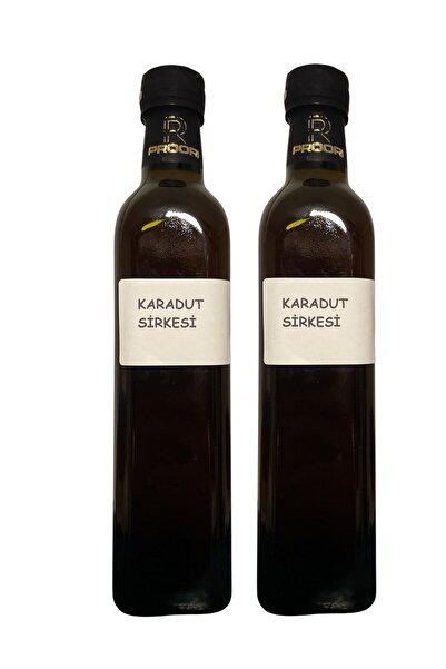 Proori Yıllanmış Karadut Sirkesi Doğal Fermente Canlı Sirke 500 ml 2'li Paket