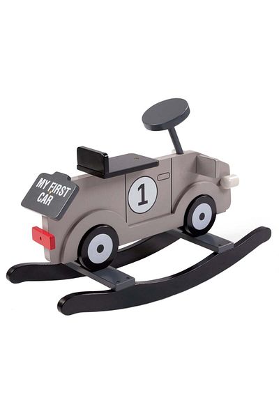 CHILDHOME My First Car Rocking Chair, Grey MDF