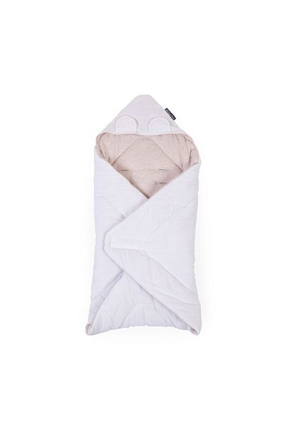 CHILDHOME Swaddling blanket 75x75 cm Jersey/Muslin Teddy