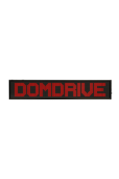 DOMDRIVE Panou LED iluminat publicitar, 135x22 cm, afișaj mesaje programabil ...