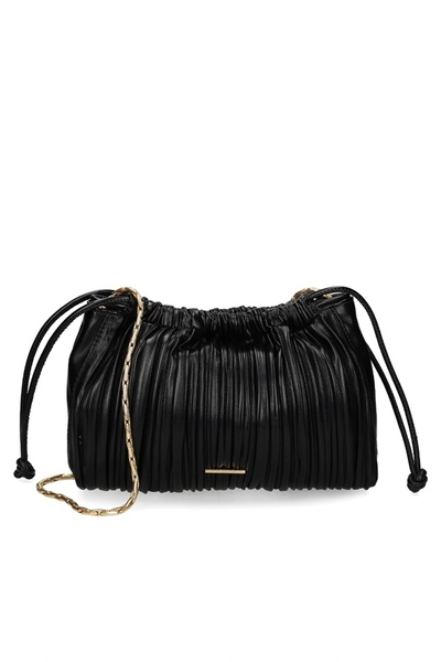 Calvin Klein Húzózsinóros pliszé női fekete válltáska LV04F3076G-UB1