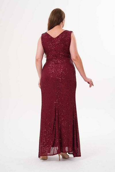 CİXAPLE Sleeveless Skirt Double Breasted Sequin Evening Dress