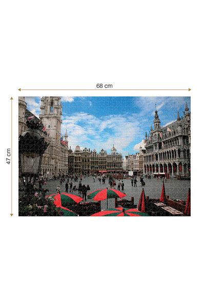 D-Toys Puzzle Brussels - Adult Puzzle 1000 Pieces - Famous Places