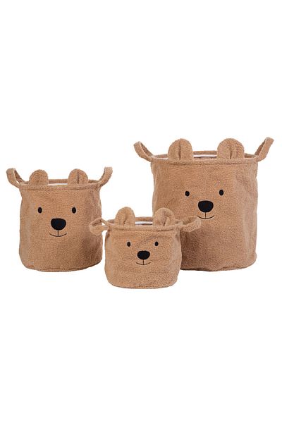 CHILDHOME Set 3 cosuri depozitare Teddy