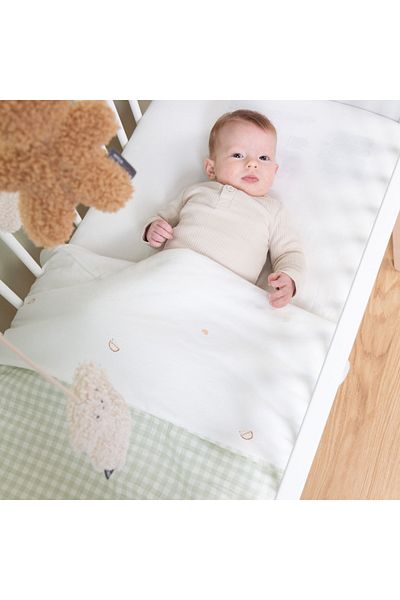 CHILDHOME Jersey Blanket 80x100 cm Jersey/Muslin Green