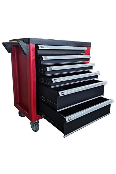 Euro Quip Mobile cabinet with 6 drawers and 1 side storage shelf