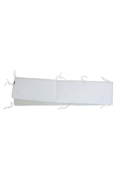 CHILDHOME Protectie patut 35x340 cm Jersey/Muslin Green