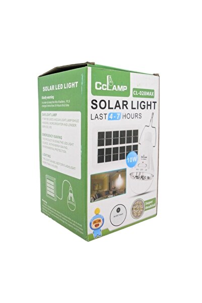 CcLamp LED bulb with solar panel 10 W