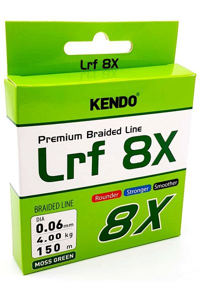 Kendo Lrf 8X Fighting 150 Mt mm Braiding Line (Moss Green) 0,10 mm