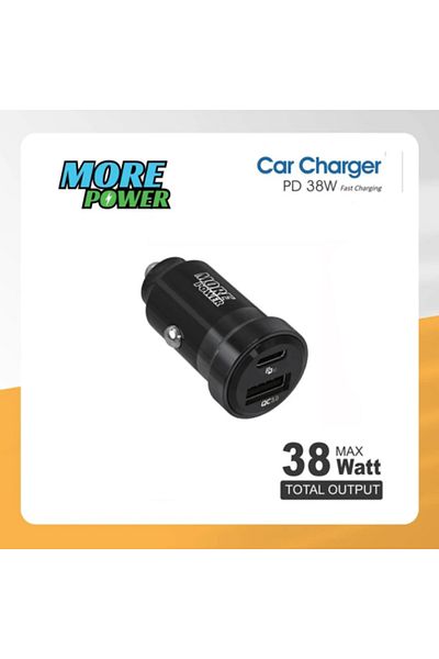 leon Mor Power 38W Dual Port Car Charger with 2-Year Warranty