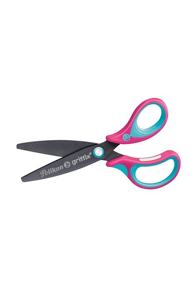 Pelikan Scissors Griffix for Right-Handers, Color Lovely Pink, Material Plastic/Metal, Dimension 14 cm, Bulk