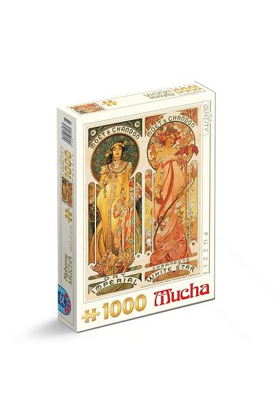 D-Toys Alphonse Mucha Puzzle - 1000 pieces puzzle by Moët & Chandon - Imperial and White Star