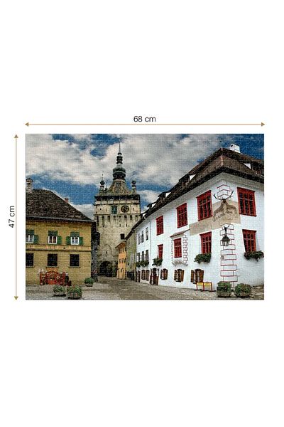 D-Toys Puzzle Sighișoara, Romania - Adult puzzle 1000 pieces - Discover Europe