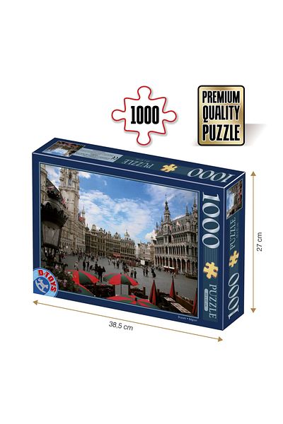 D-Toys Puzzle Brussels - Adult Puzzle 1000 Pieces - Famous Places