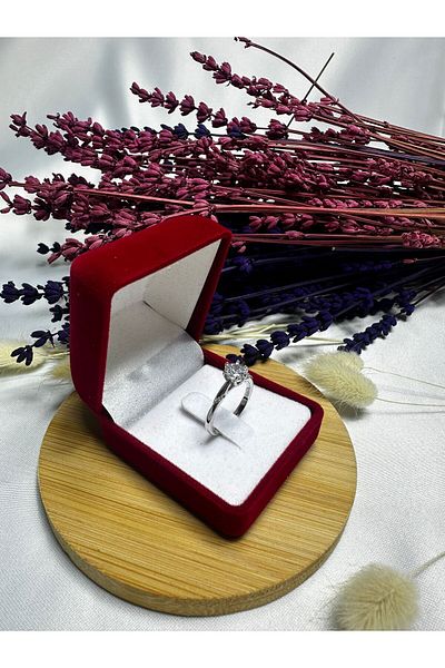 Mutenaura Stainless Steel Solitaire Ring Silver